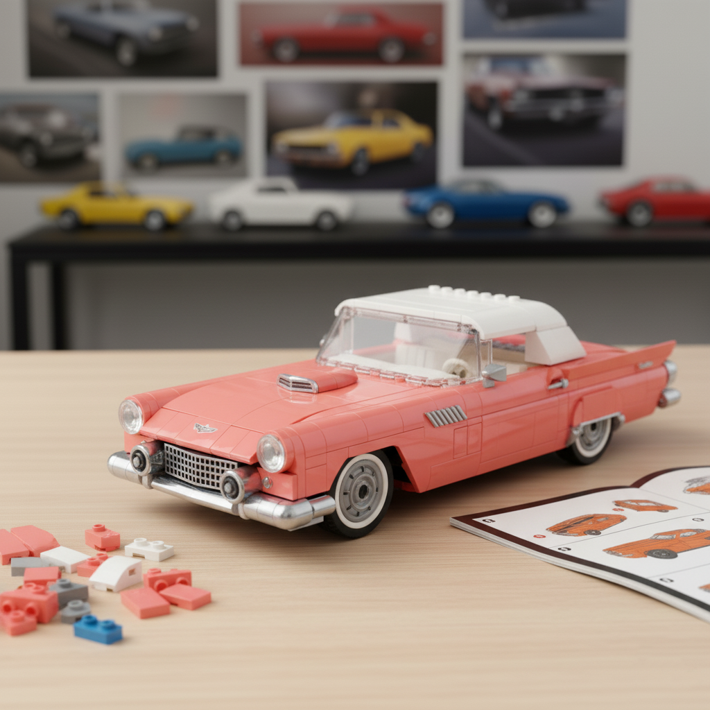 American classic car building block model