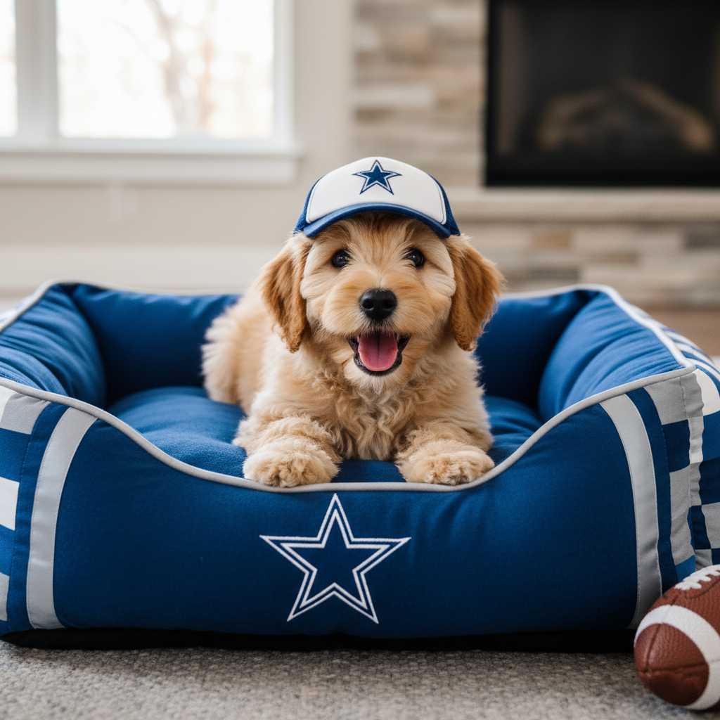 🛏️Football team pet beds