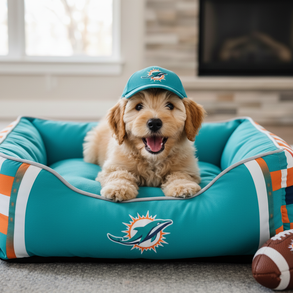 🛏️Football team pet beds