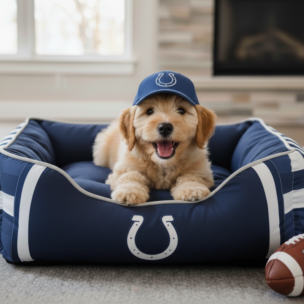 🛏️Football team pet beds