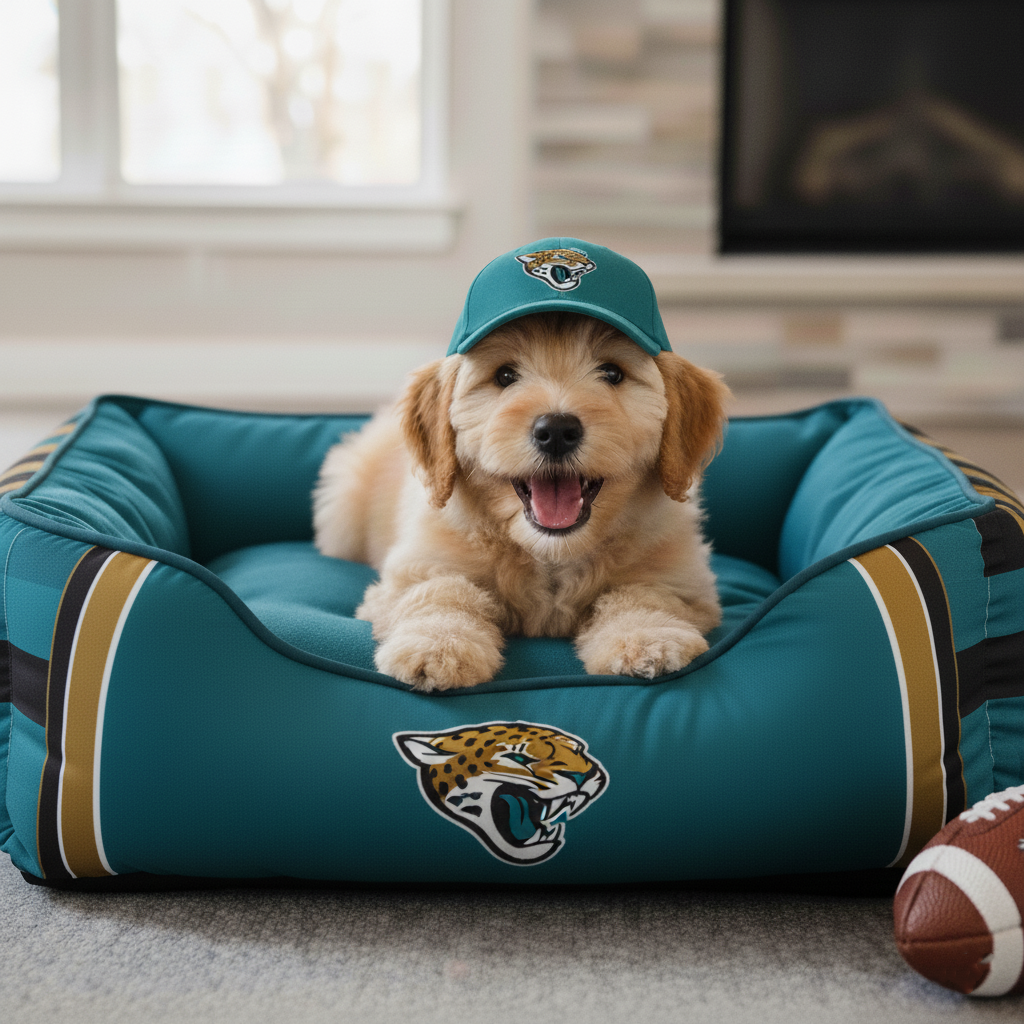🛏️Football team pet beds