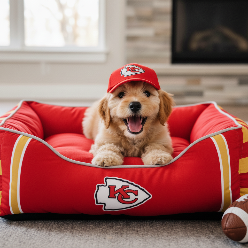 🛏️Football team pet beds