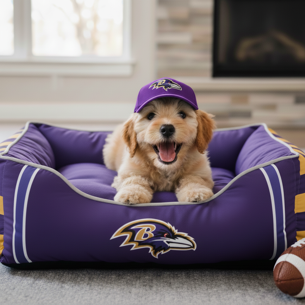 🛏️Football team pet beds