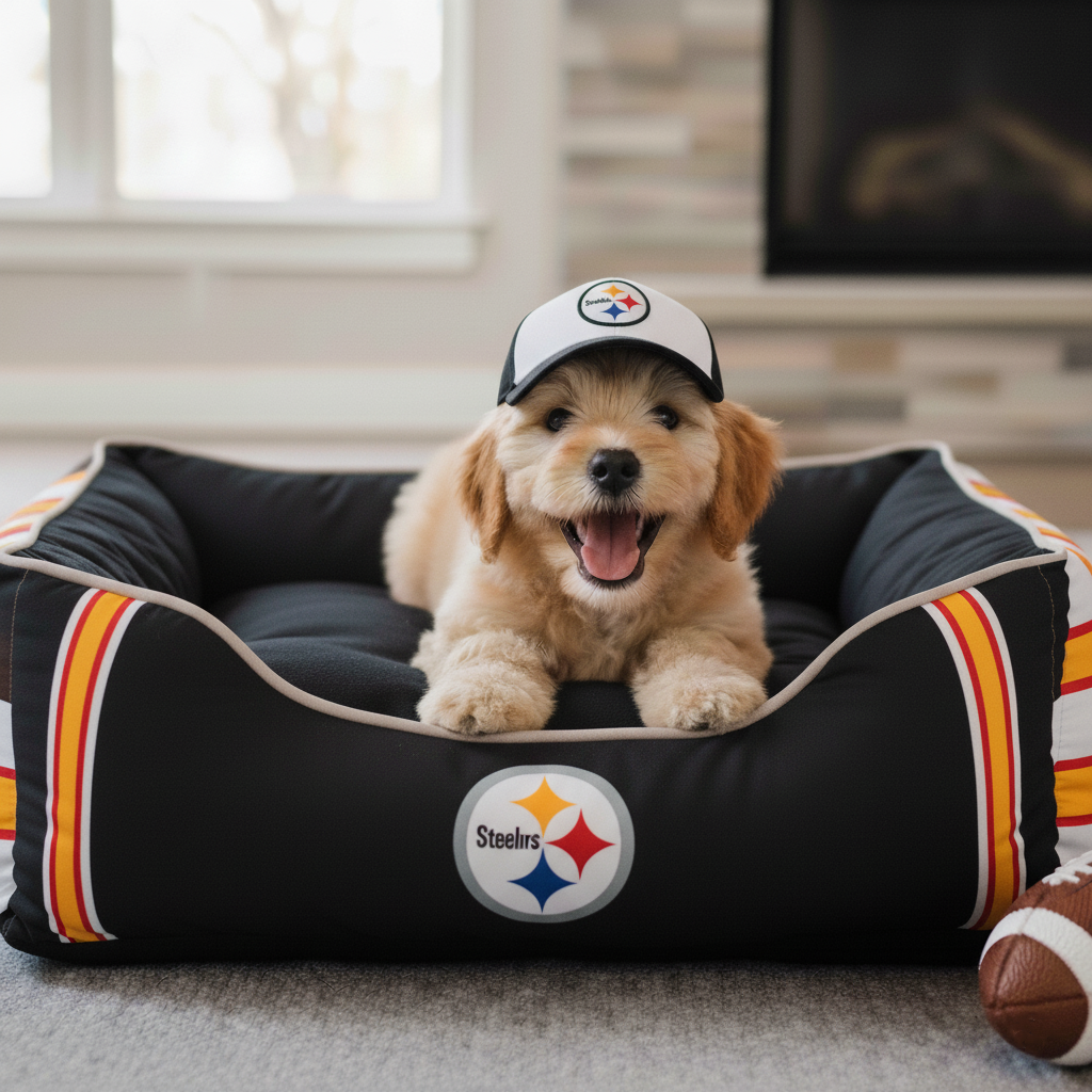 🛏️Football team pet beds