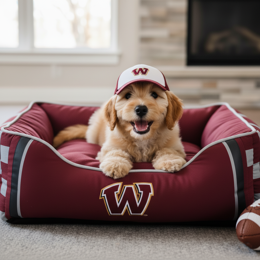 🛏️Football team pet beds