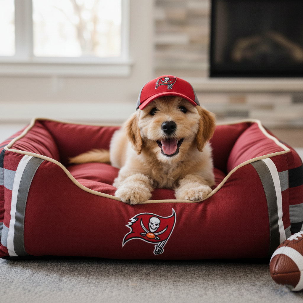 🛏️Football team pet beds