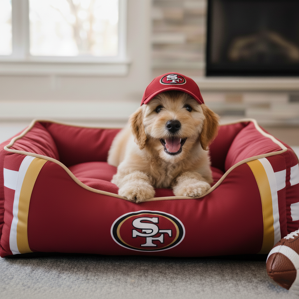 🛏️Football team pet beds