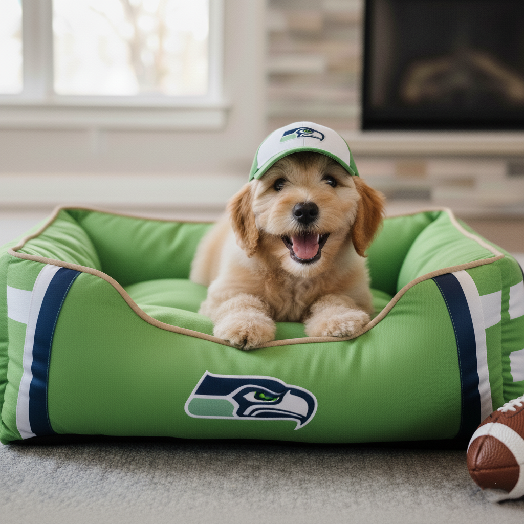 🛏️Football team pet beds