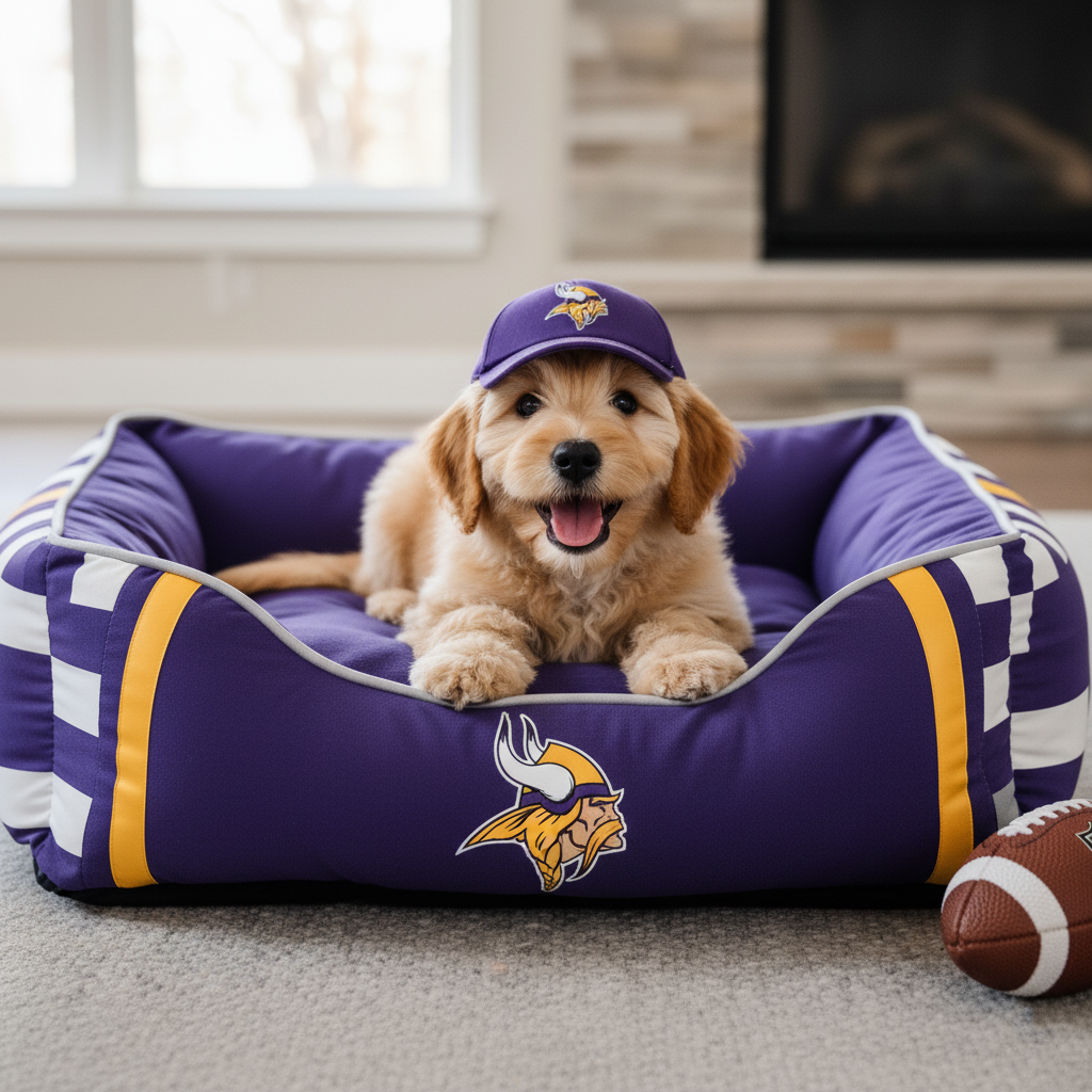 🛏️Football team pet beds