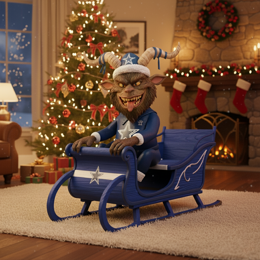 🎄 Football Team Krampus Statue
