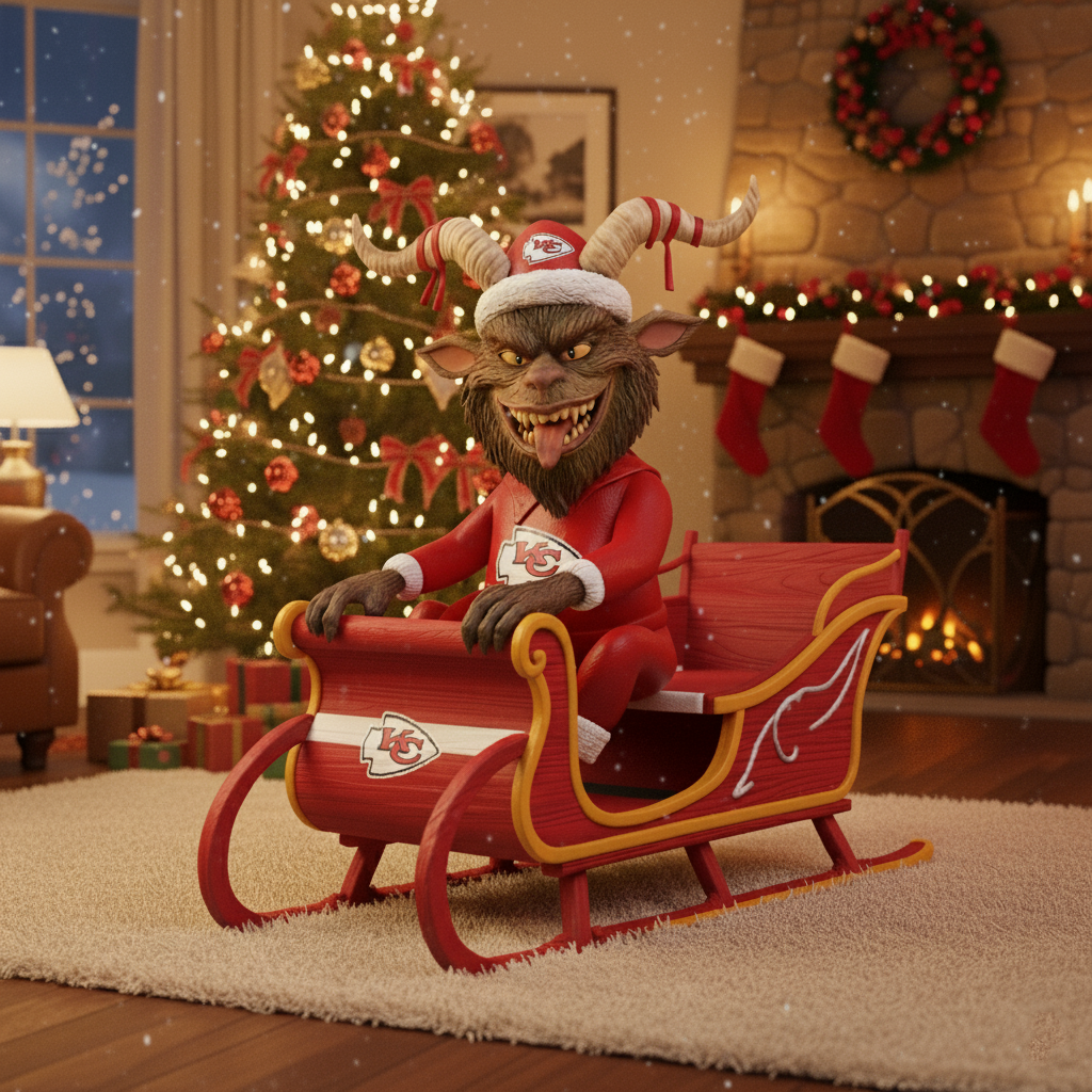 🎄 Football Team Krampus Statue
