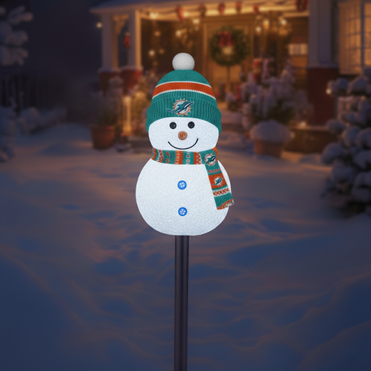 Football Team Snowman Path Lights