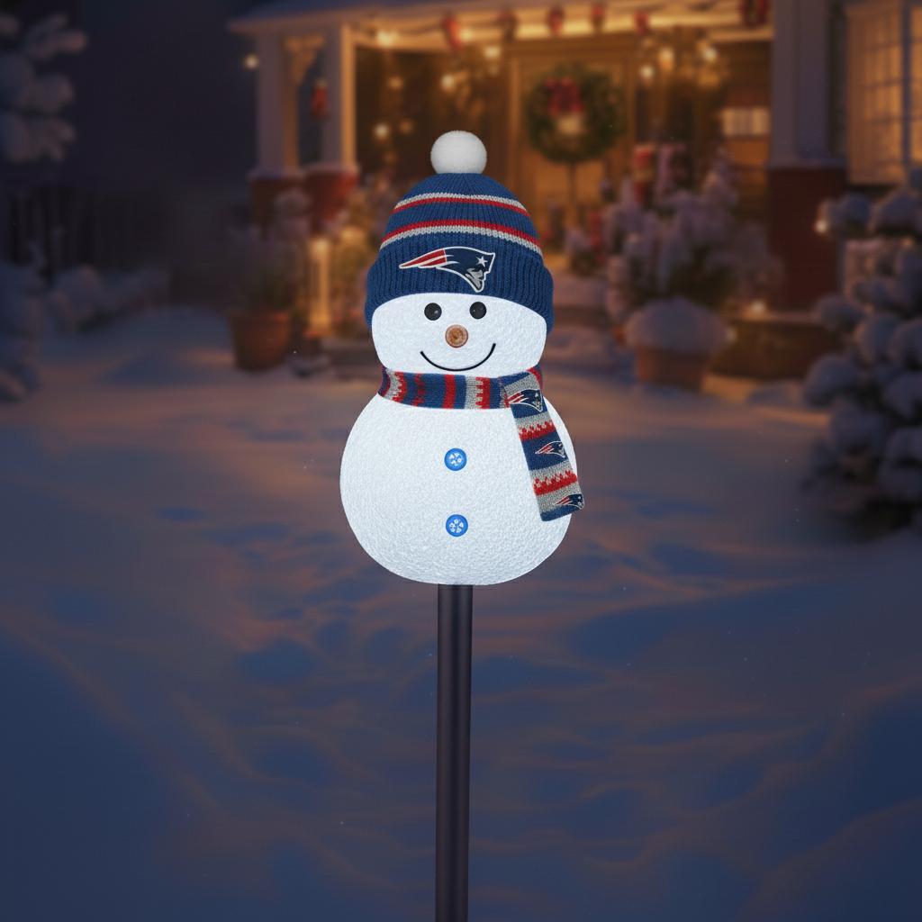 Football Team Snowman Path Lights