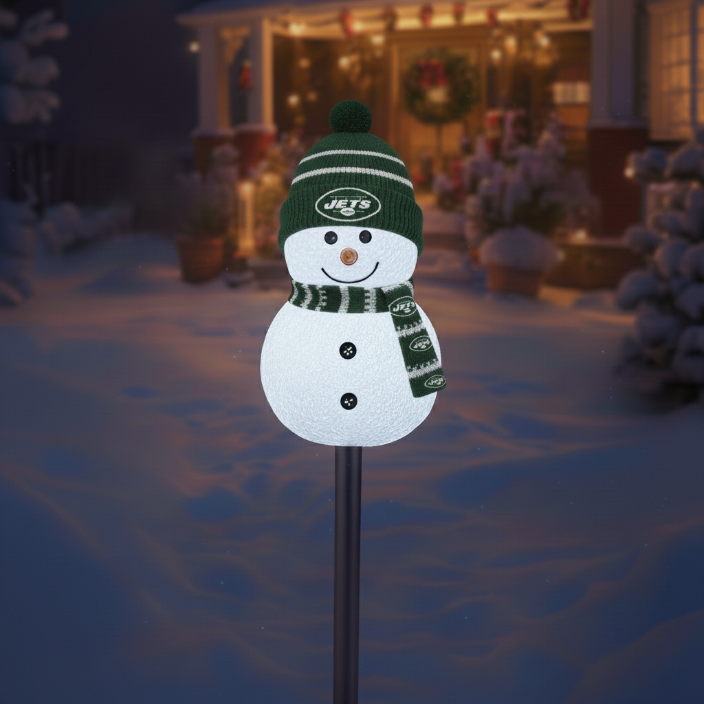 Football Team Snowman Path Lights