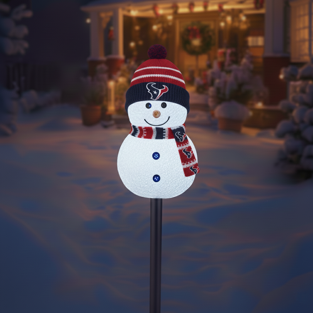 Football Team Snowman Path Lights