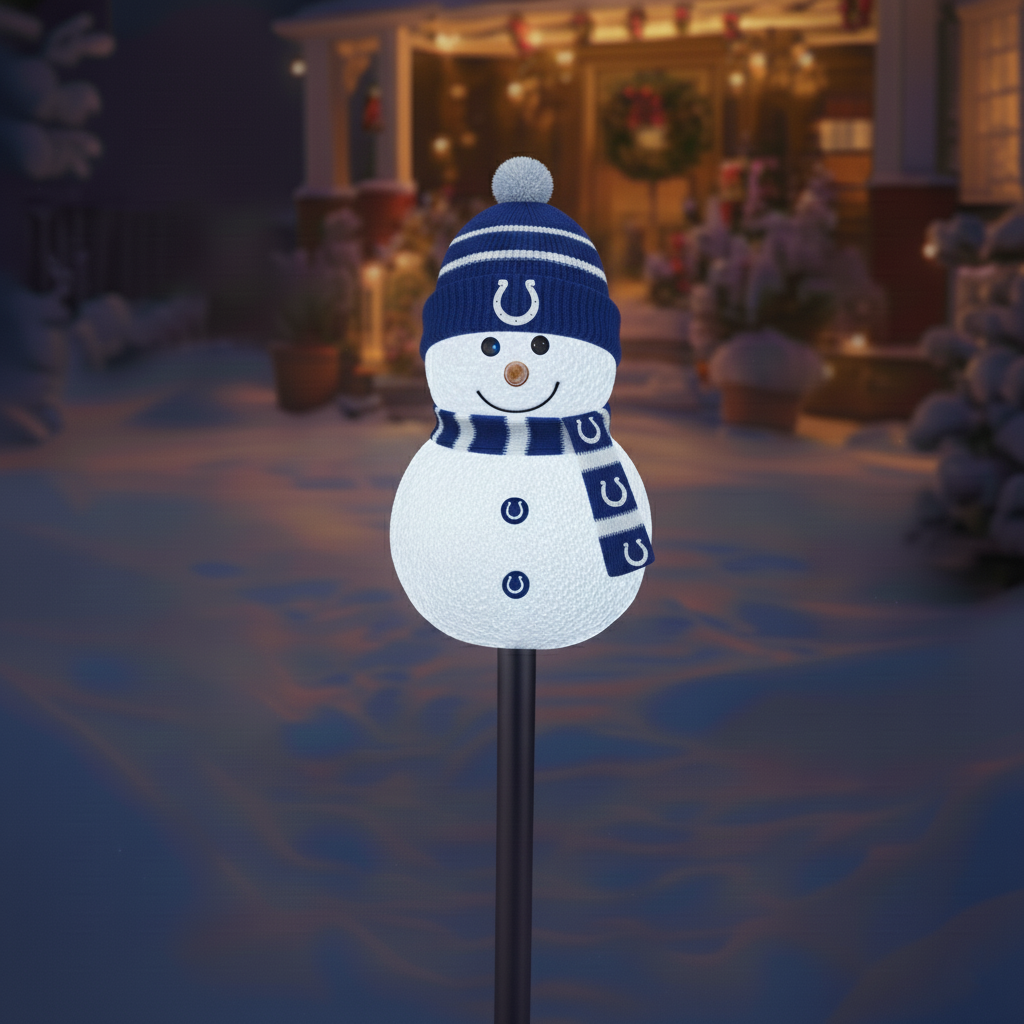 Football Team Snowman Path Lights
