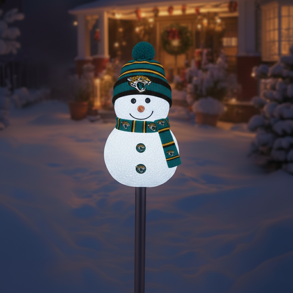 Football Team Snowman Path Lights
