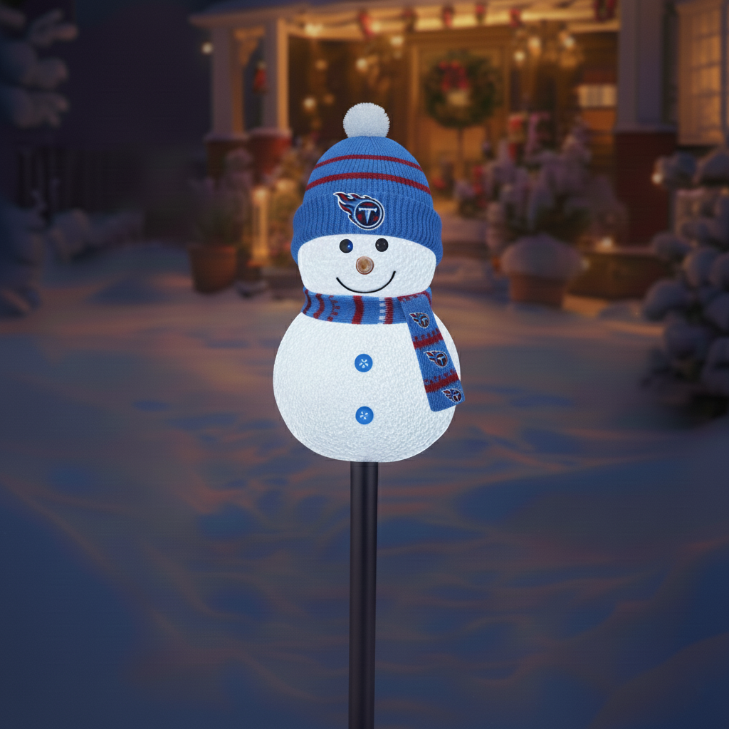 Football Team Snowman Path Lights