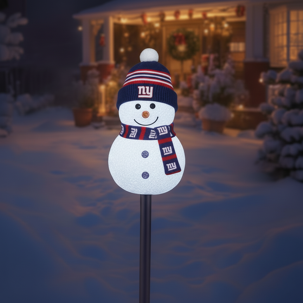 Football Team Snowman Path Lights