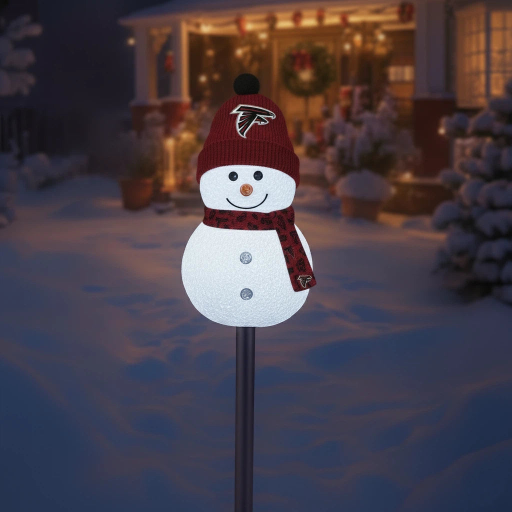 Football Team Snowman Path Lights