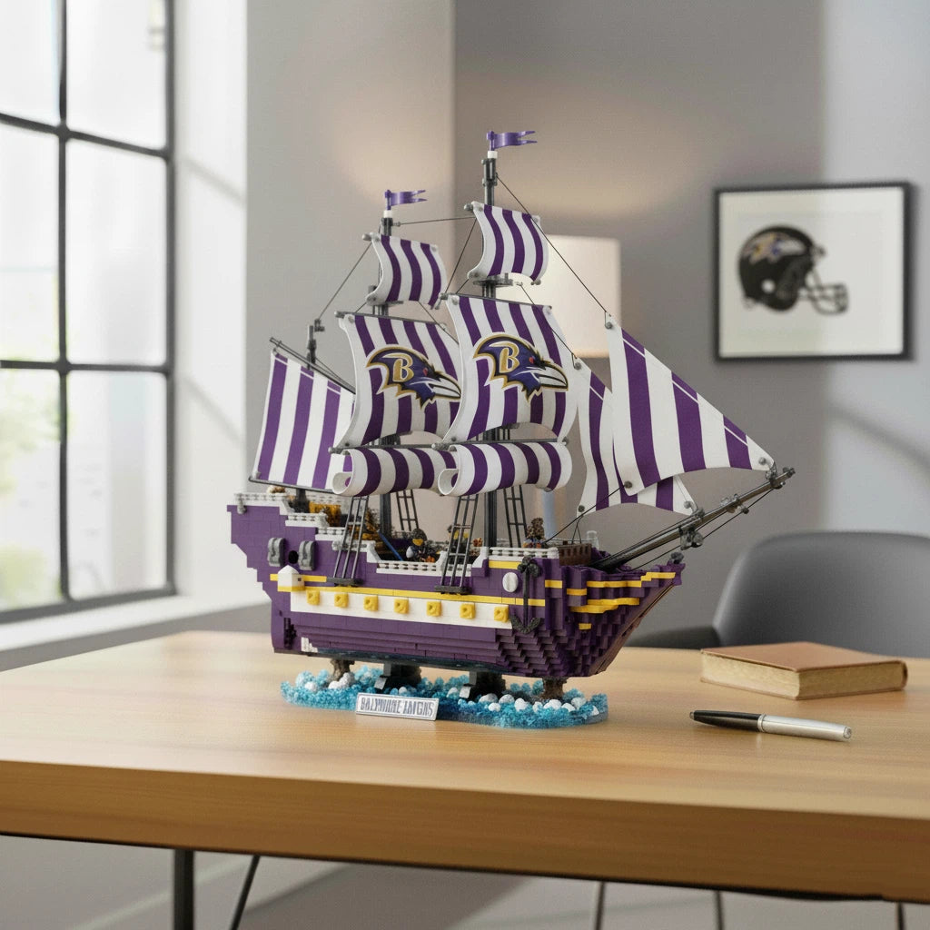 ⚓ Football Building Blocks — Pirate Ship