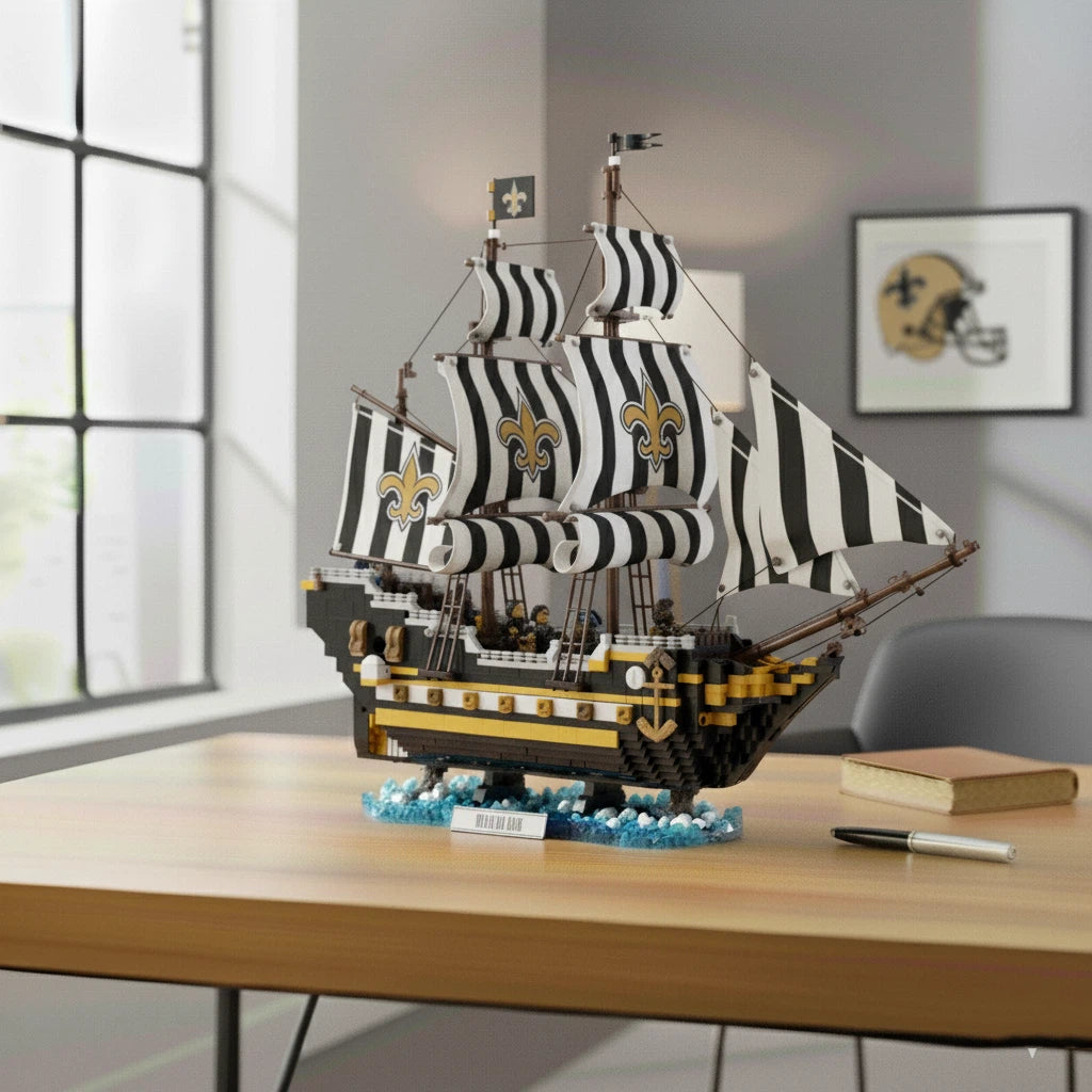 ⚓ Football Building Blocks — Pirate Ship