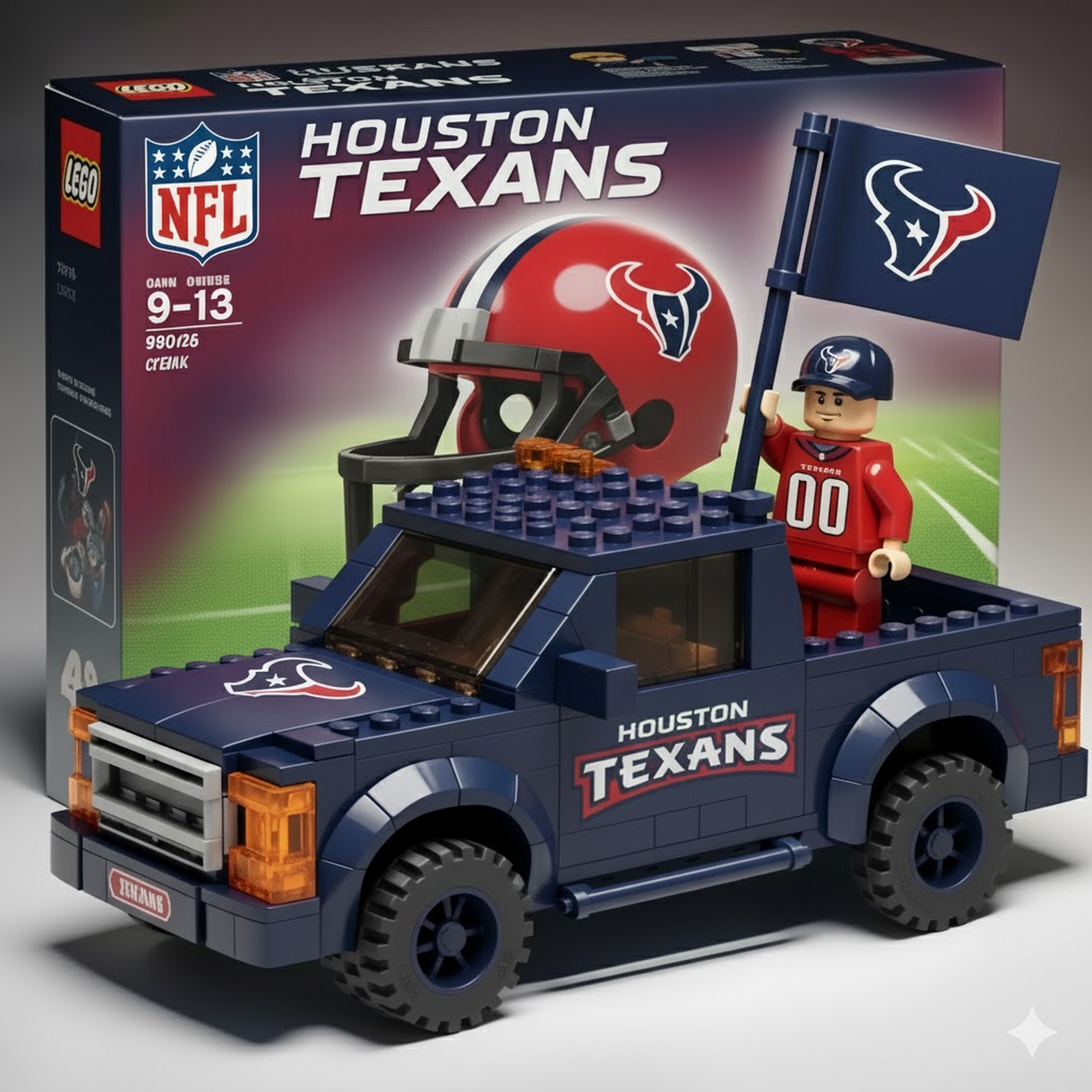 32 Teams Pickup Truck Building Blocks