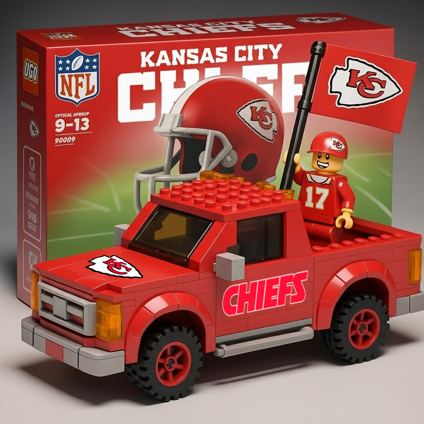 32 Teams Pickup Truck Building Blocks