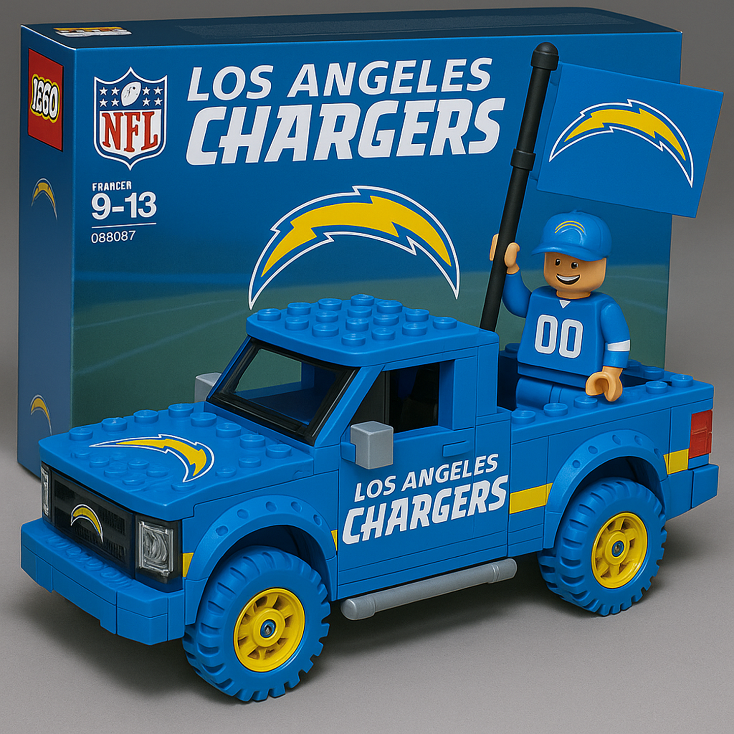 32 Teams Pickup Truck Building Blocks