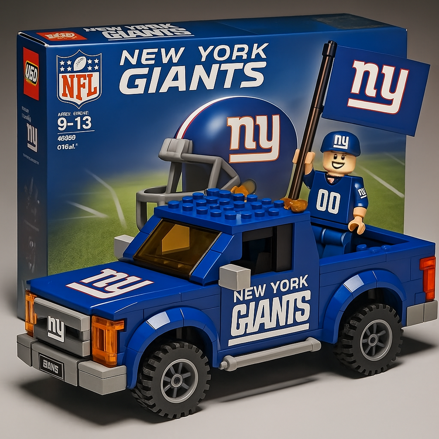 32 Teams Pickup Truck Building Blocks