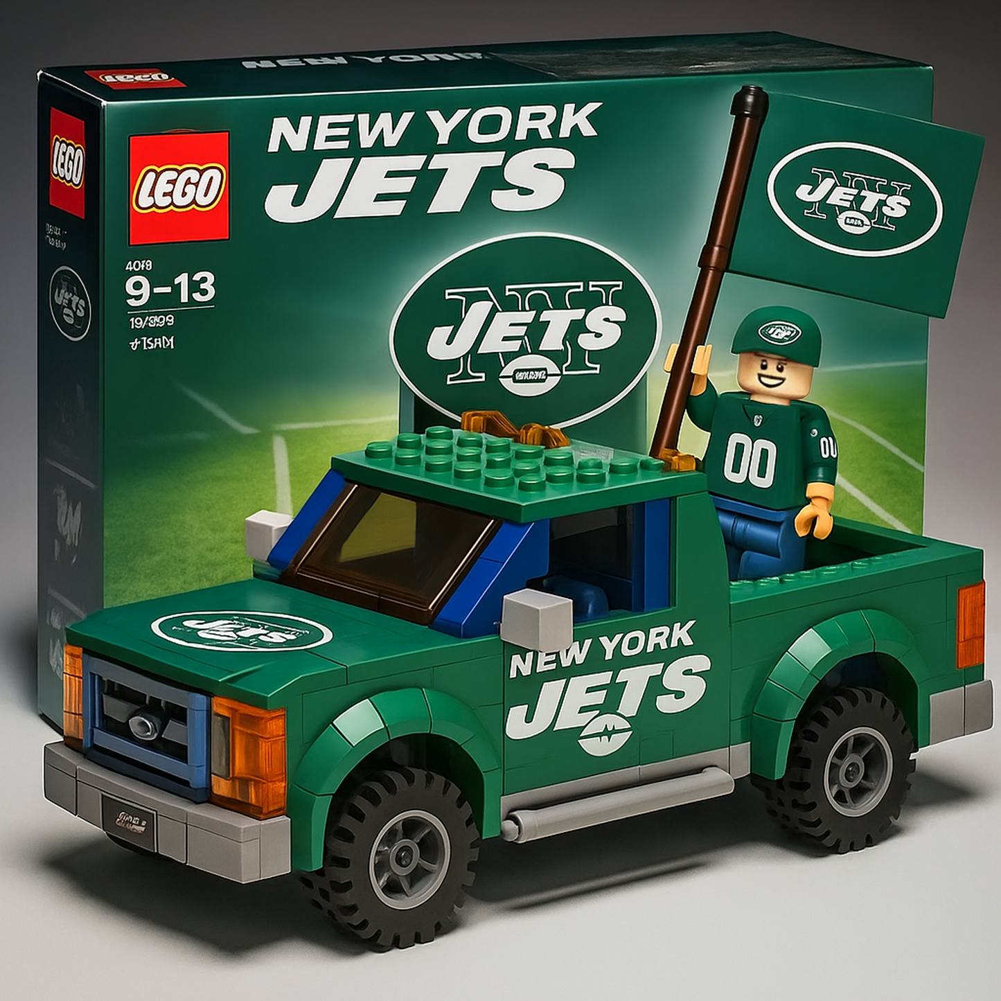 32 Teams Pickup Truck Building Blocks