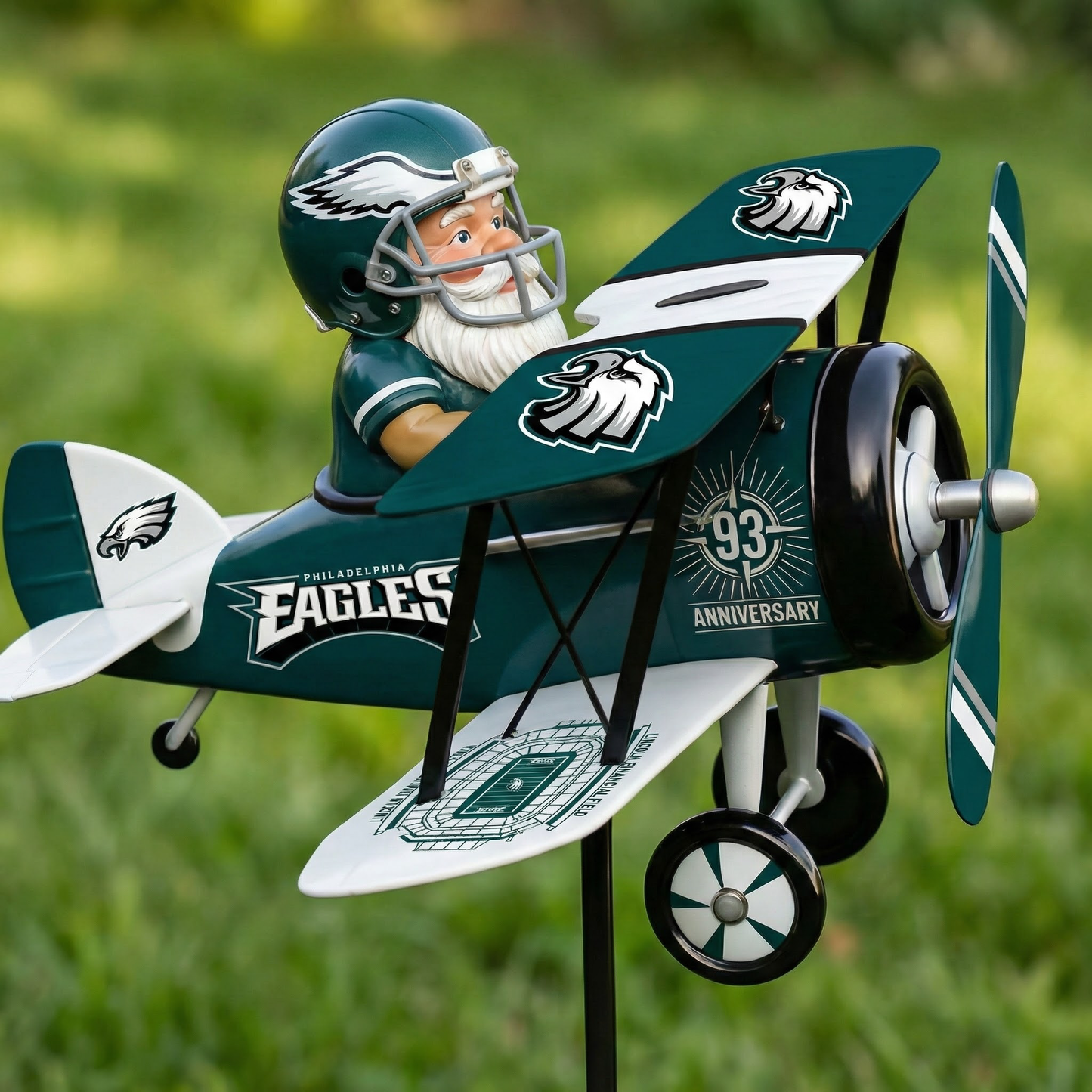 Philadelphia Eagles 93rd Anniversary Commemorative Garden Windmill