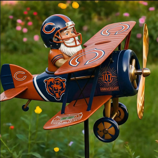 Chicago Bears 107th Anniversary Commemorative Garden Windmill