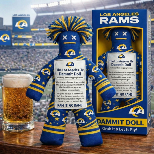 Los Angeles Rams Fly Dammit Doll