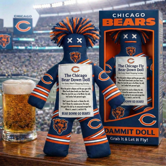 Chicago Bears Fly Dammit Doll