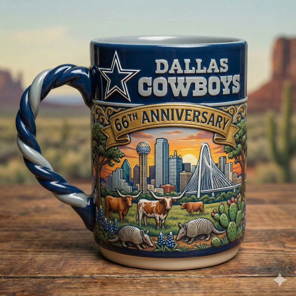 Dallas Cowboys 66th Anniversary Mug