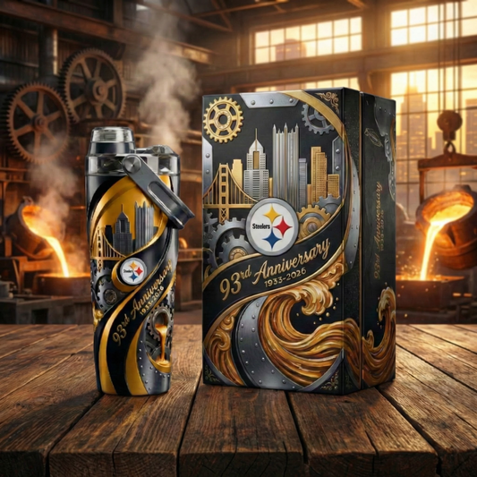 Pittsburgh Steelers 93rd Anniversary Insulated Water Bottle