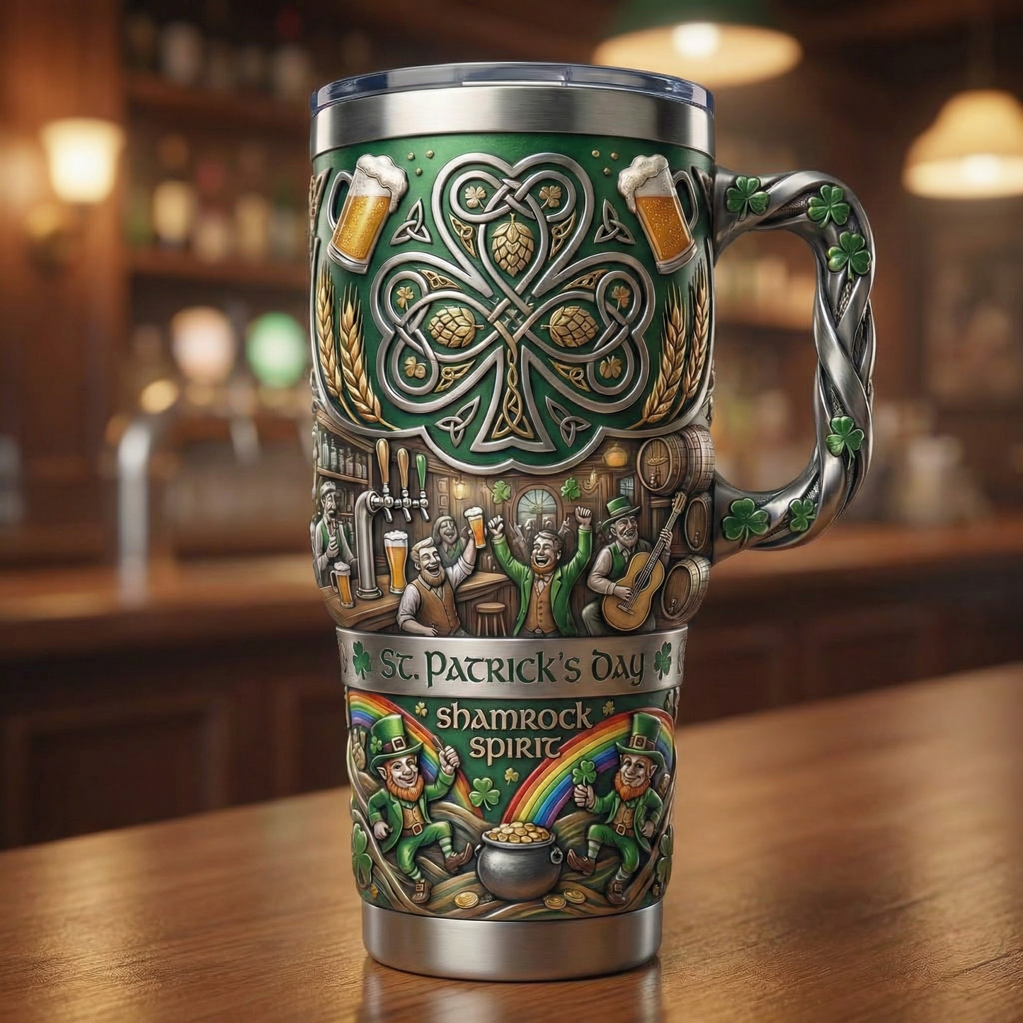 St. Patrick’s Day Shamrock Spirit Tumbler