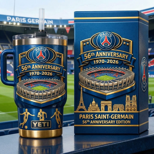 Paris Saint-Germain 56th Anniversary Premium Tumbler (1970–2026)