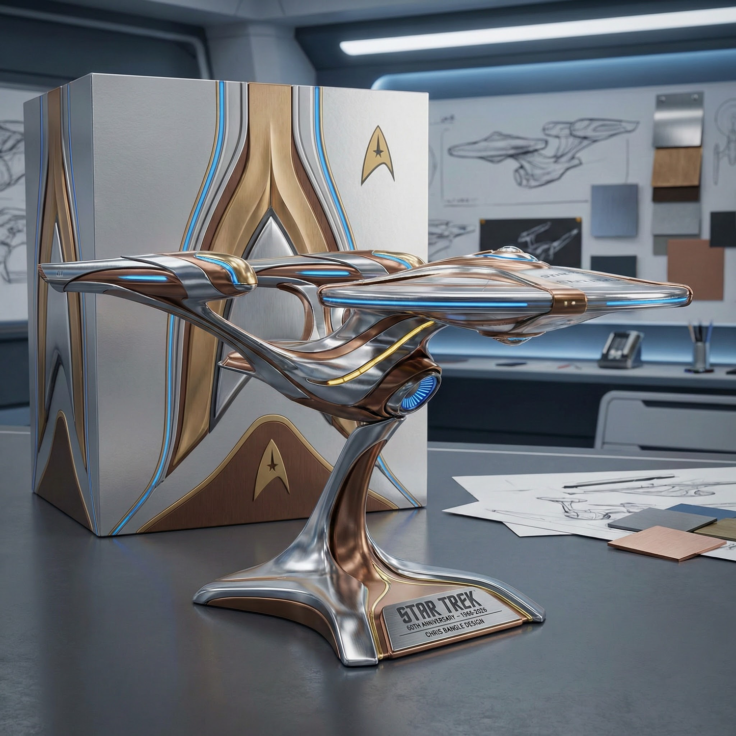 Star Trek Anniversary Edition Starship Collector Display