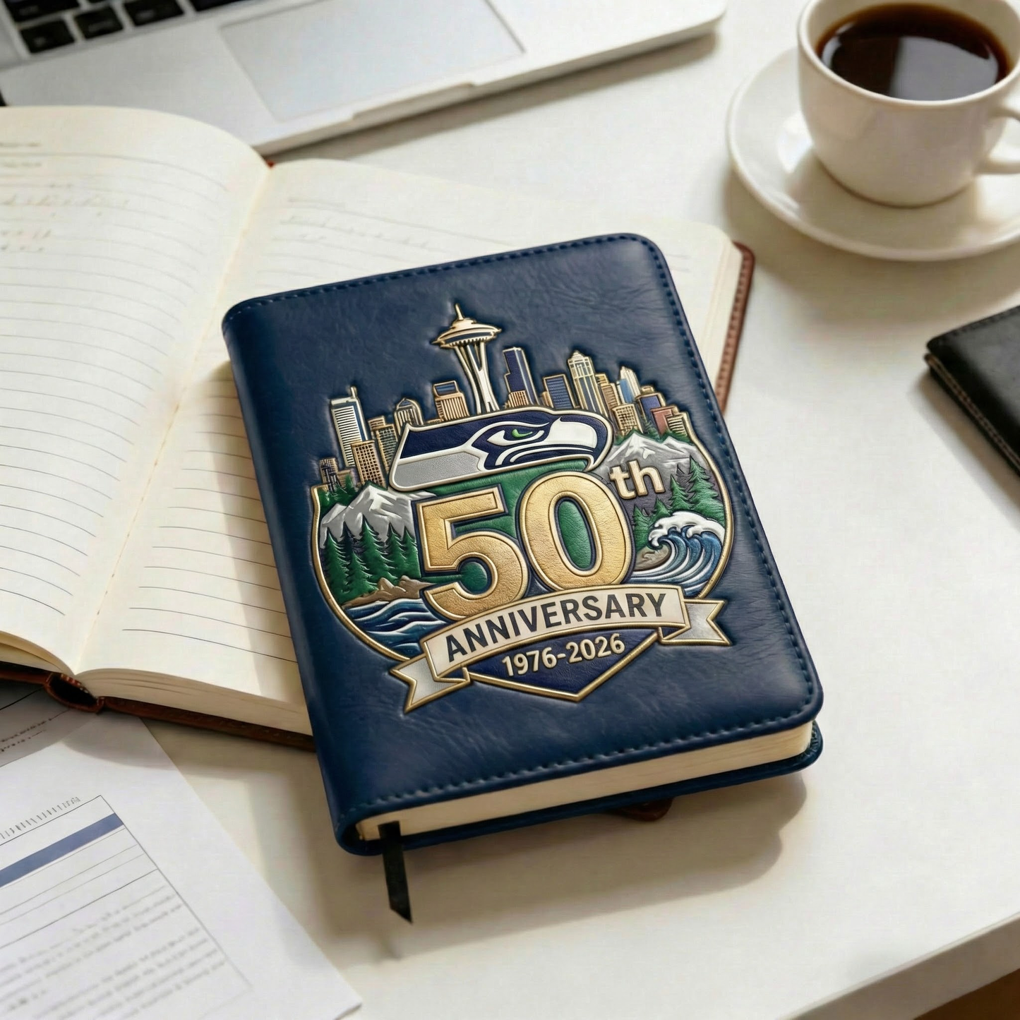 Seattle Seahawks 50th Anniversary Premium Notebook