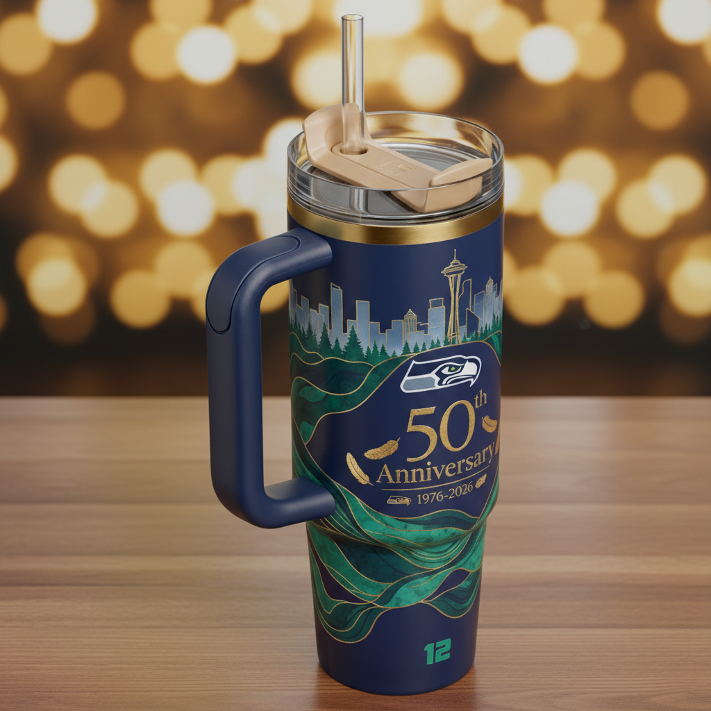 Seattle Seahawks 50th Anniversary Insulated Tumbler