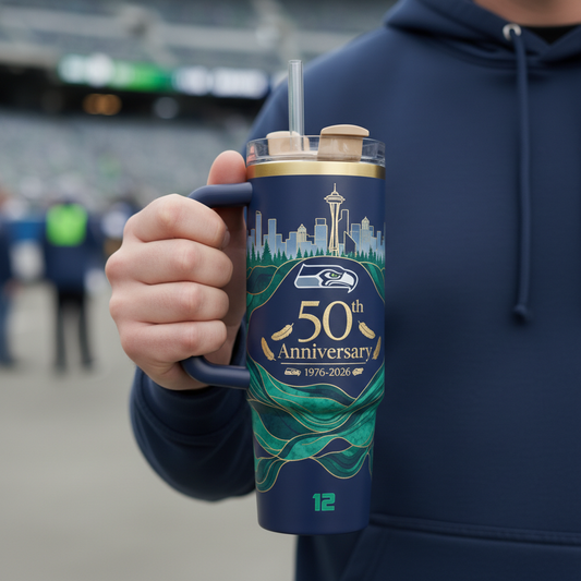 Seattle Seahawks 50th Anniversary Insulated Tumbler