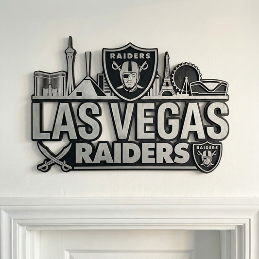 Las Vegas Raiders Wooden Art Signage