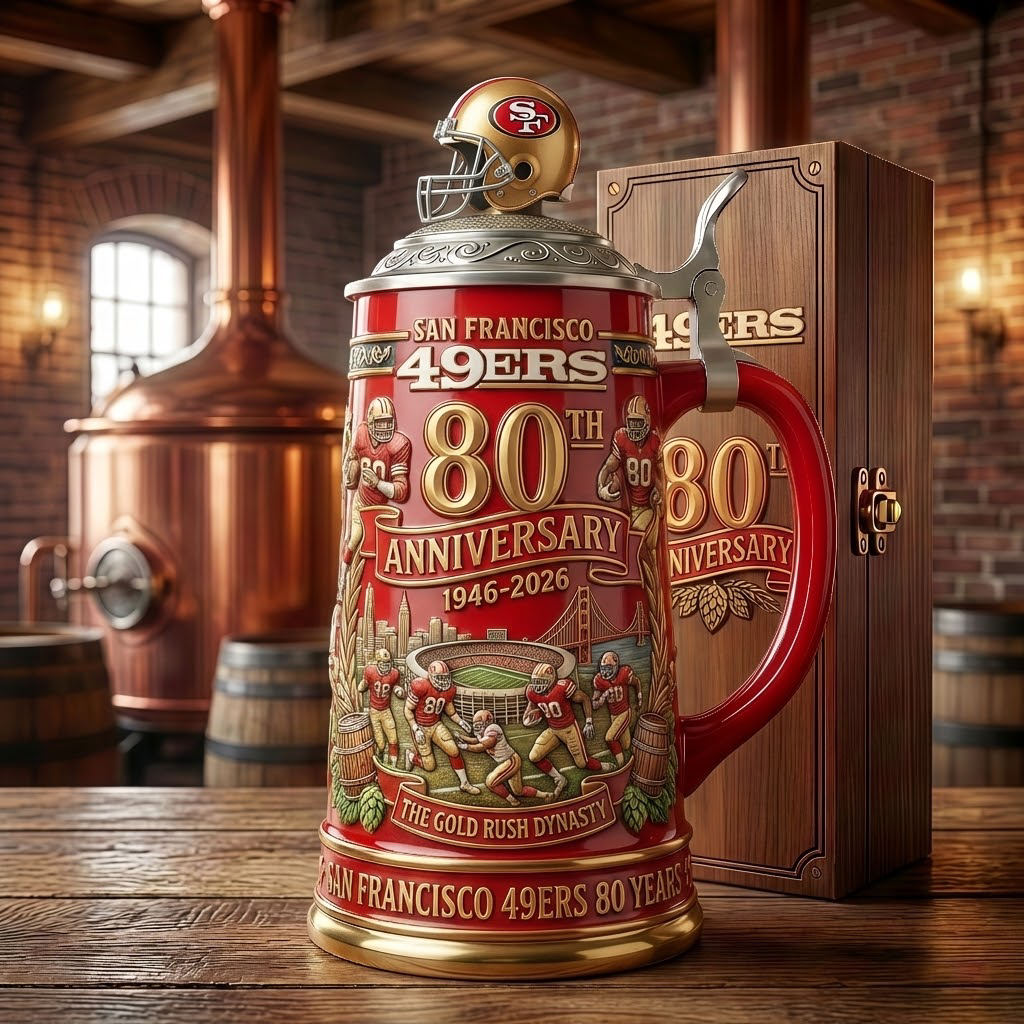 San Francisco 49ers 80th Anniversary Commemorative Beer Stein