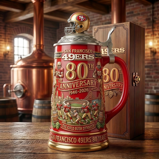 San Francisco 49ers 80th Anniversary Commemorative Beer Stein