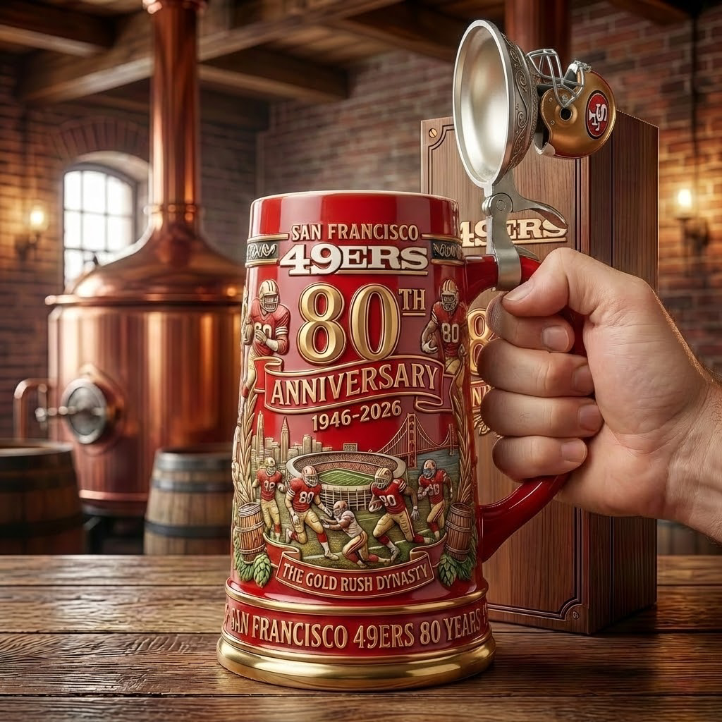 San Francisco 49ers 80th Anniversary Commemorative Beer Stein