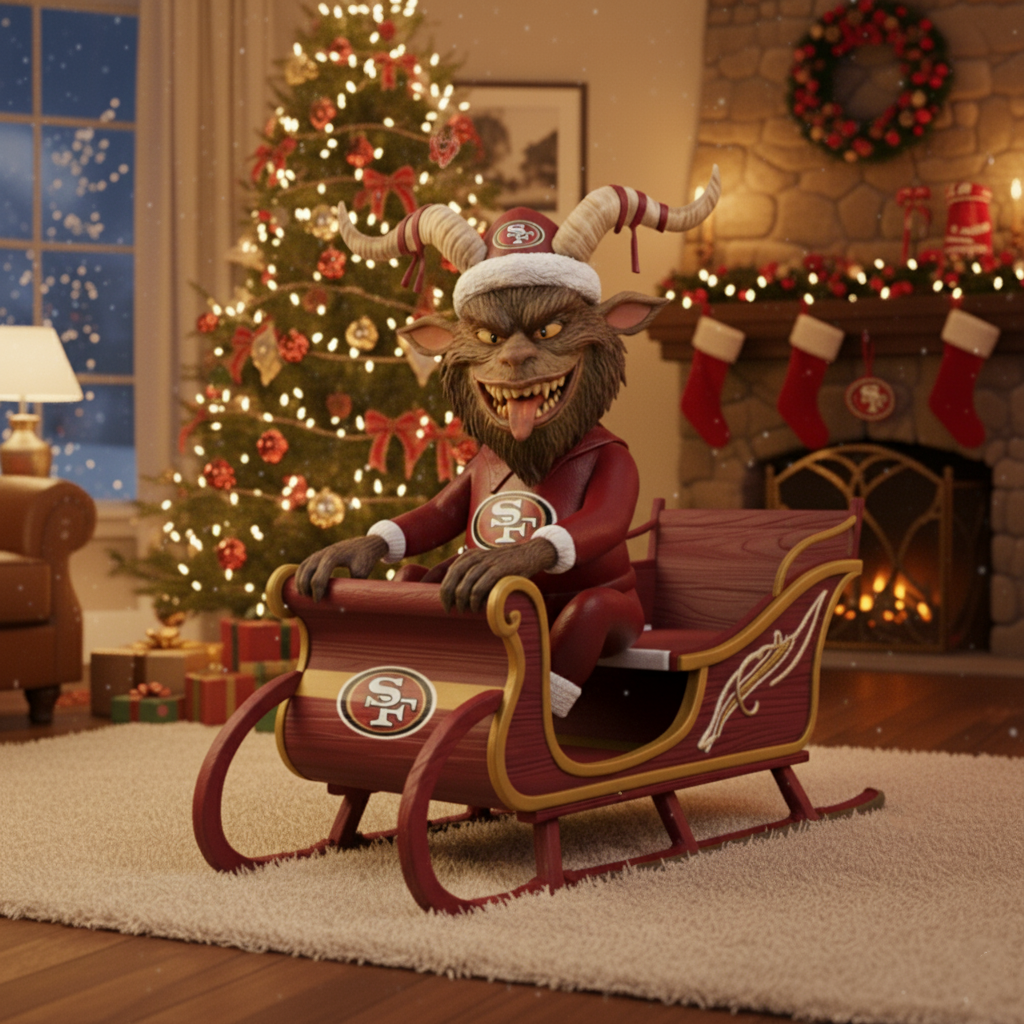 🎄 Football Team Krampus Statue