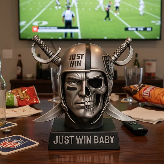 🏴 Las Vegas Raiders Skull Helmet Display Model