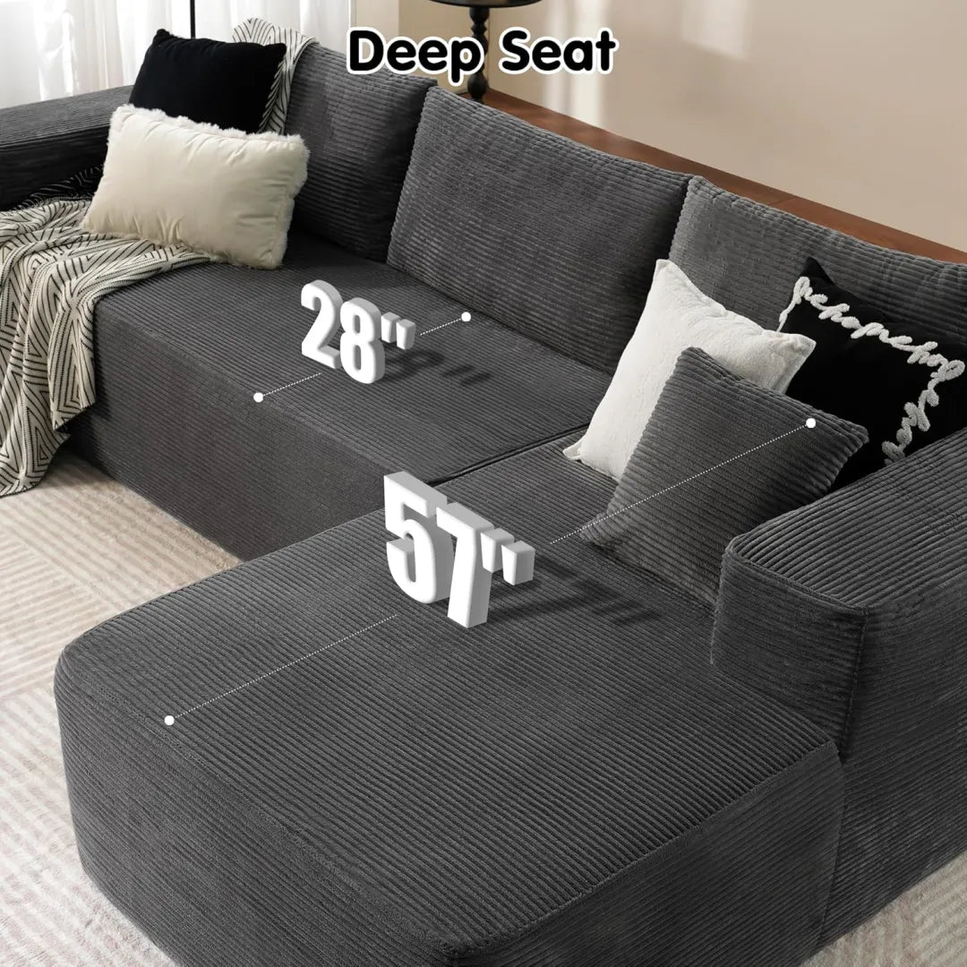 Minimalist L-Shape Couch